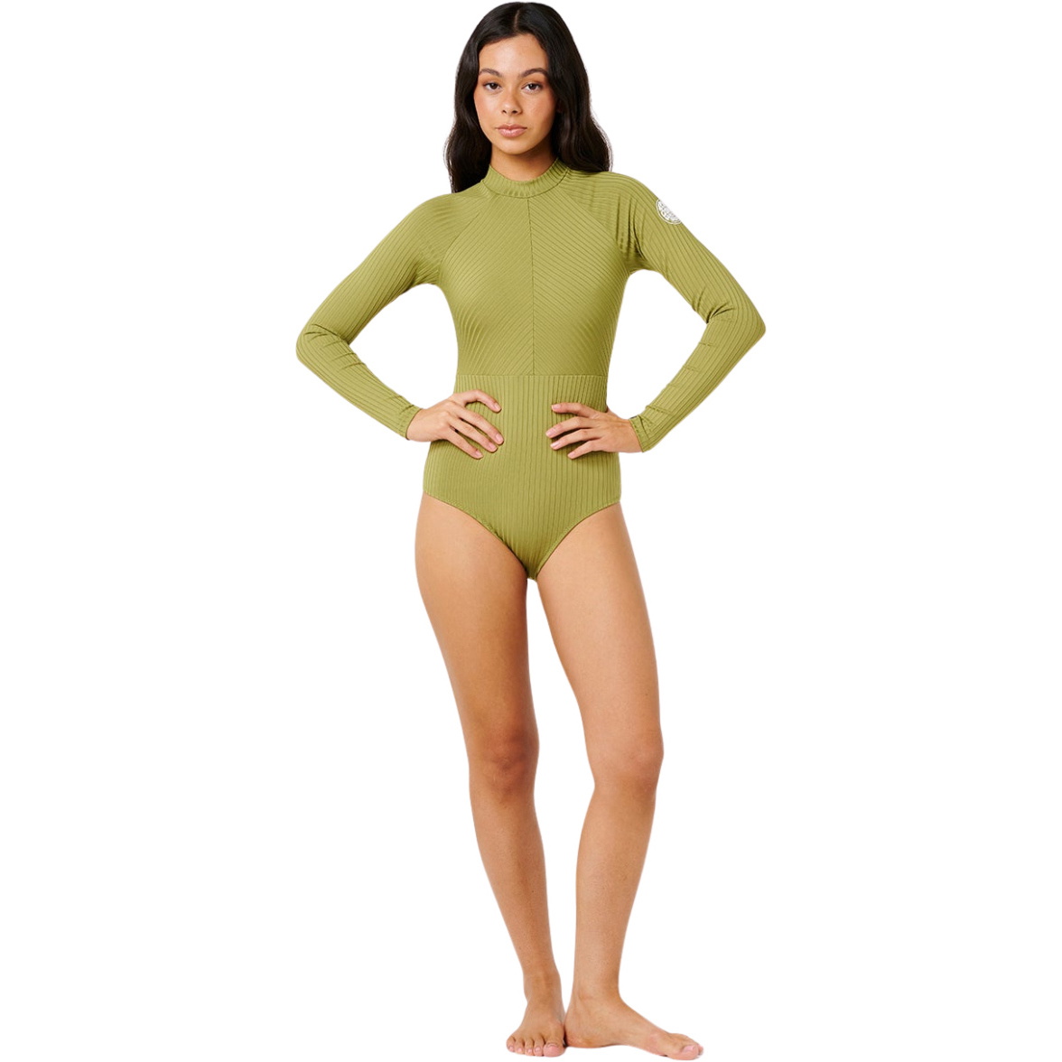 2026 Rip Curl Womens Premium Surf Long Sleeve Surf Suit 15CWRV - Green Olive